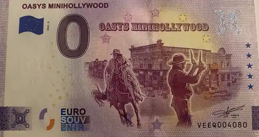 Billete de 0€ OASYS MINIHOLLYWOOD