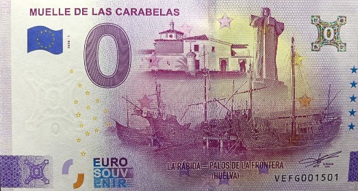 0€-Schein MUELLE DE LAS CARABELAS LA RABIBA - PALOS DE LA FRONTERA (HUELVA)