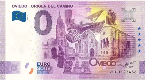 0€ banknote OVIEDO