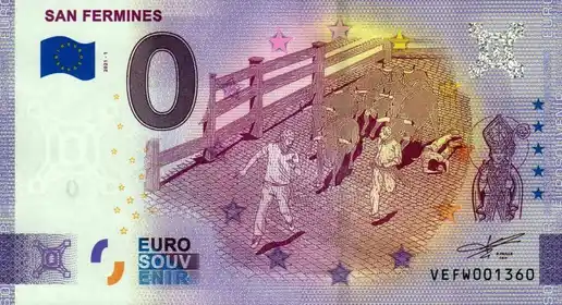 0€ banknote SAN FERMINES