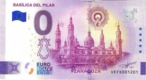 Banconota da 0€ BASILICA DEL PILAR