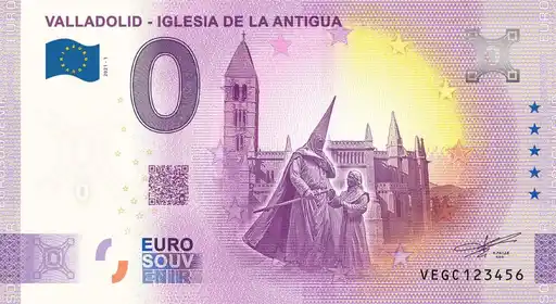 0€ banknote VALLADOLID - IGLESIA DE LA ANTIGUA