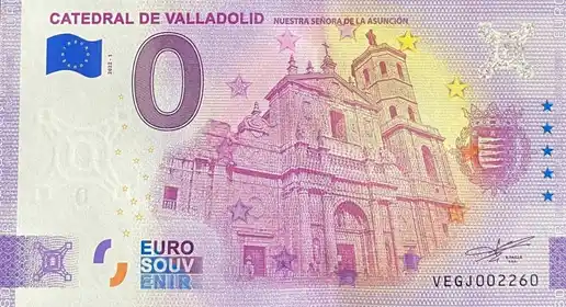 Banconota da 0€ CATEDRAL DE VALLADOLIDNUESTRA SENORA DE LA ASUNCION