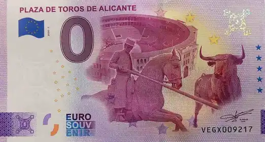 0€-Schein PLAZA DE TOROS DE ALICANTE