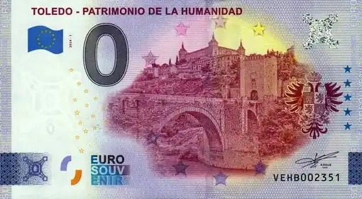 0€-Schein TOLEDO - PATRIMONIO DE LA HUMANIDAD