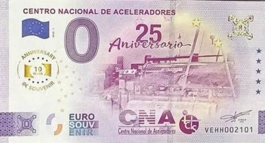 0€ banknote CENTRO NACIONALE DE ACELERADOS