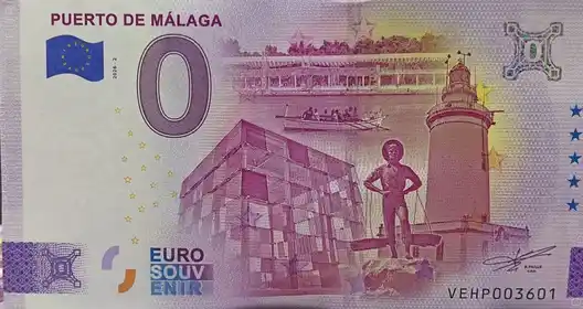 0€ banknote MÁLAGA