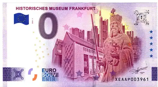 0€ banknote HISTORISCHES MUSEUM FRANKFURT