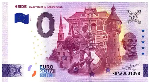 0€ banknote HEIDE