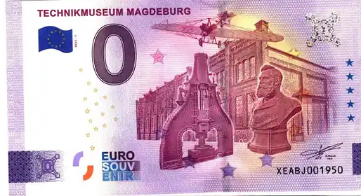 0€ banknote TECHNIKMUSEUM MAGDEBURG