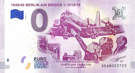 Billete de 0€ 194849 BERLIN AIR BRIDGE II 2018/19