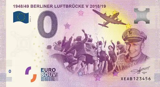 Billete de 0€ 194849 BERLINER LUFTBRÜCKE V 2018/19