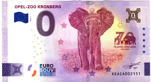 0€-Schein OPEL-ZOO KRONBERG