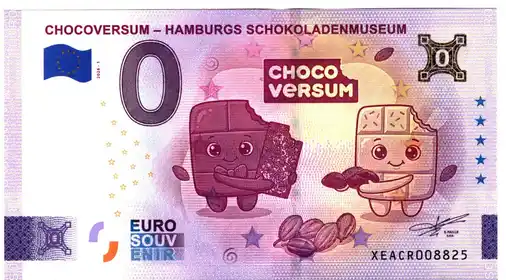 Billete de 0€ CHOCOVERSUM - HAMBURGS SCHOKOLADENMUSEUM