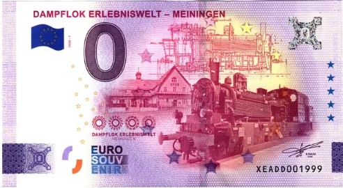 Banconota da 0€ DAMPFLOK ERLEBNISWELT - MEININGEN