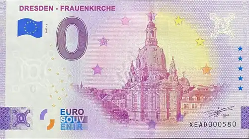 0€ banknote DRESDEN - FRAUENKIRCHE