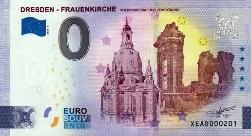 Billet 0€ DRESDEN - FRAUENKIRCHEWIEDERAUFBAU UND ZERSTÖRUNG