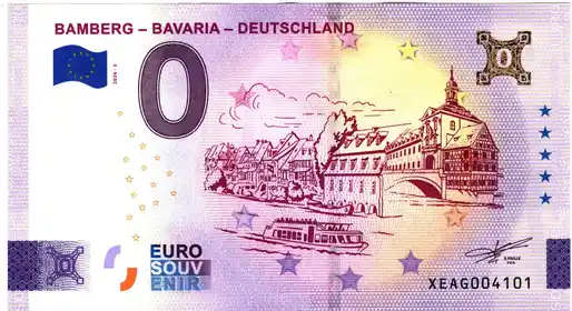 Banconota da 0€ BAMBERG - BAVARIA - DEUTSCHLAND