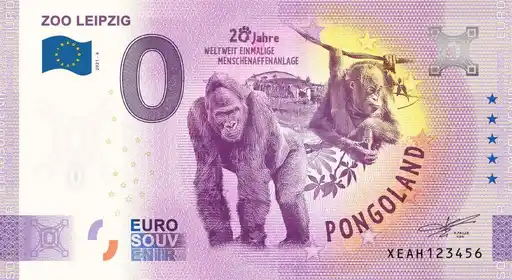 Banconota da 0€ ZOO LEIPZIGPONGOLAND