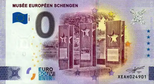 Banconota da 0€ MUSÉE EUROPÉEN SCHENGEN