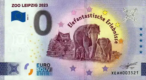 0€-Schein ZOO LEIPZIG 2023Elefantastische Erlebnisse
