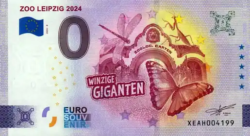 0€-Schein ZOO LEIPZIG 2024WINZIGE GIGANTEN