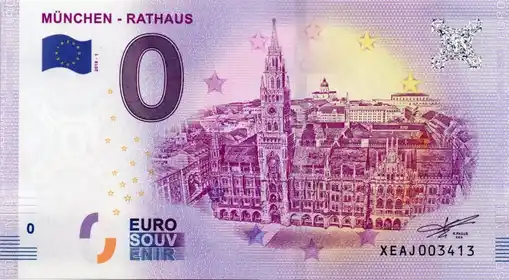 0€-Schein MÜNCHEN - RATHAUS