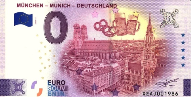 0€-Schein MÜNCHEN - MUNICH - DEUTSCHLAND