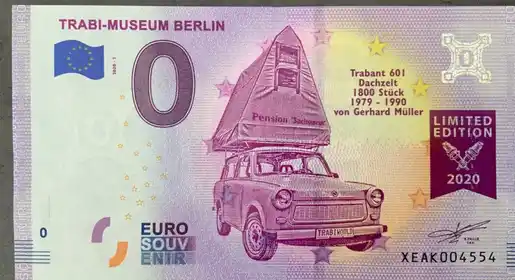 Banconota da 0€ TRABI-MUSEUM BERLIN