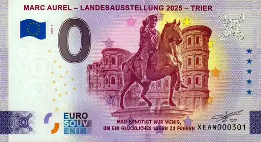 0€ banknote MARC AUREL - LANDESAUSSTELLUNG 2025 - TRIER