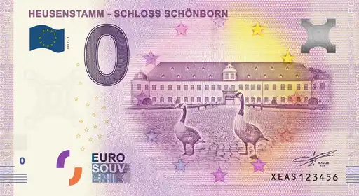Billete de 0€ HEUSENSTAMM - SCHLOSS SCHÖNBORN
