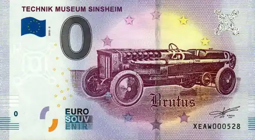 0€ banknote TECHNIK MUSEUM SINSHEIM