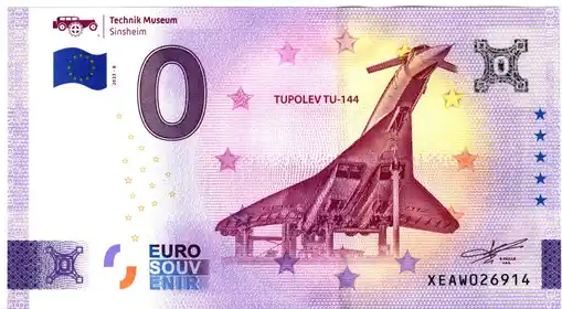 Banconota da 0€ TECHNIK MUSEUMSINSHEIM