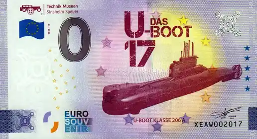 Billet 0€ TECHNIK MUSÉEN SINSHEIM SPEYERDAS U-BOOT 17