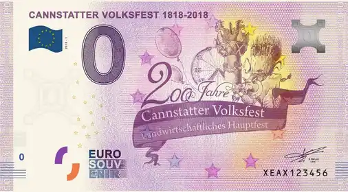 Billet 0€ CANNSTATTER VOLKSFEST 1818-2018
