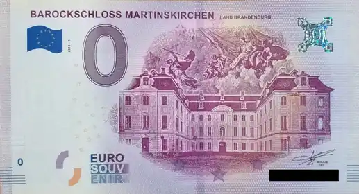 Billete de 0€ BAROCKSCHLOSS MARTINSKIRCHENLAND BRANDENBURG