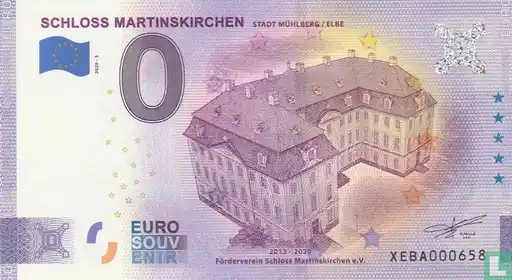 Billete de 0€ SCHLOSS MARTINSKIRCHENSTADT MÜHLBERG ELBE