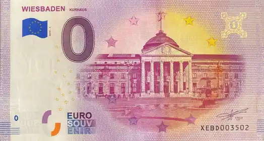 Banconota da 0€ WIESBADENKURHAUS