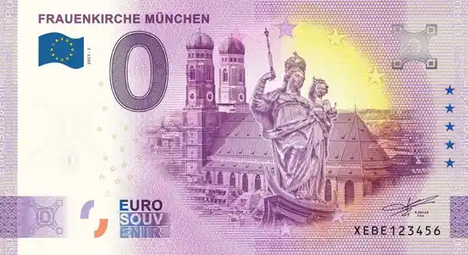 0€ banknote FRAUENKIRCHE - MÜNCHEN