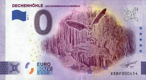 Billete de 0€ DECHENHÖHLEDAS UNTERIRDISCHE ZAUBERREICH