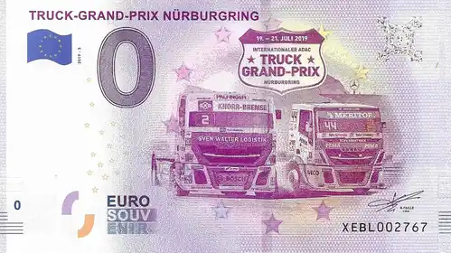 Banconota da 0€ TRUCK-GRAND-PRIX NÜRBURGRING