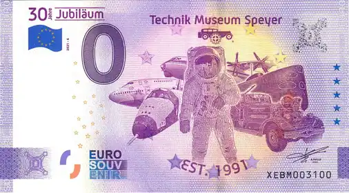 Billet 0€ 30 JAHRE JUBILÄUMTECHNIK MUSEUM SPEYER