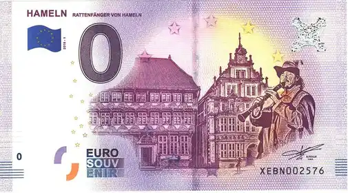 0€-Schein HAMELNRATTENFÄNGER VON-HAMELN