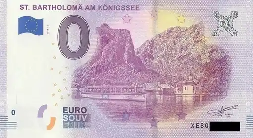 Banconota da 0€ ST. BARTHOLOMÄ AM KÖNIGSSEE
