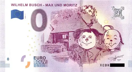 0€ banknote WILHELM BUSCH - MAX UND MORITZ