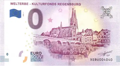 Banconota da 0€ WELTERBE - KULTURFONDS REGENSBURG