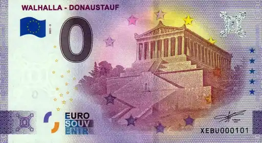 0€-Schein WALHALLA - DONAUSTAUF
