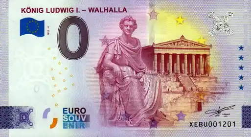 Billet 0€ KÖNIG LUDWIG I. - WALHALLA