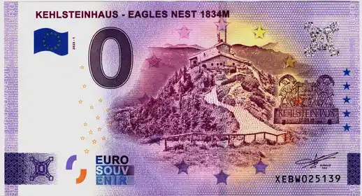 Billete de 0€ KEHLSTEINHAUS - EAGLES NEST 1834M