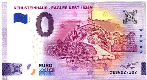 0€-Schein KEHLSTEINHAUS - EAGLES NEST 1834M
